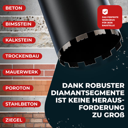 Fortura® Kernbohrer Ø42-162mm/400mm