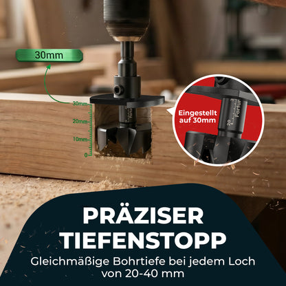 Fortura® Forstnerbohrer Set Ø8-50mm