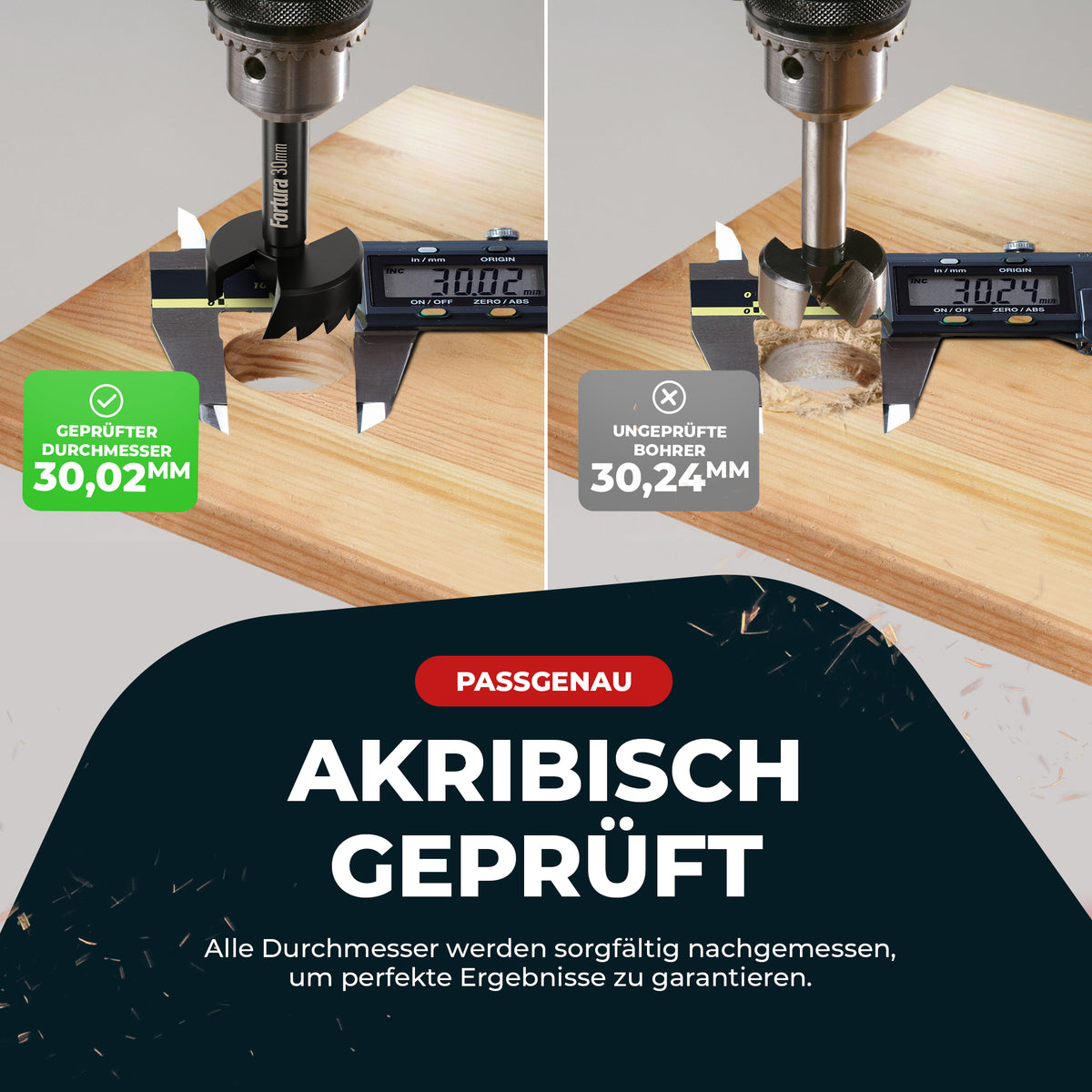 Fortura® Forstnerbohrer Set Ø8-50mm